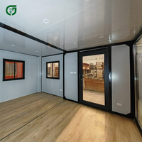 Maison préfabriquée mobile pliable de 20 pieds, conteneur préfabriqué pliable de 40 pieds avec salle de bain et cuisine