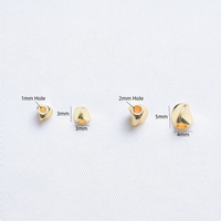 Lot de 100 perles d'espacement géométriques torsadées irrégulières en laiton plaqué or 18 carats, 3mm/4mm, marque XINYU, pour bijoux DIY