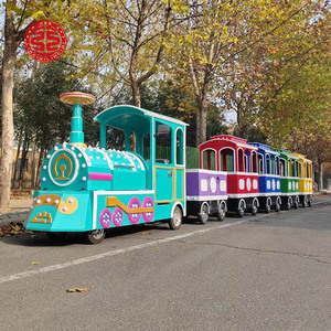 Manèges d'attractions bon marché OEM Prix du <span class=keywords><strong>train</strong></span> touristique <span class=keywords><strong>Train</strong></span> sans rail <span class=keywords><strong>Train</strong></span> d'attractions en plein air - Product Image 6