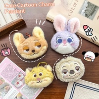 Porte-clés en peluche animaux mignons de la ville : lapin, renard, tigre, paresseux – Cadeau créatif pour couple, pendentif amusant pour sac, best-seller