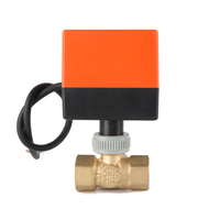 Vanne à boisseau sphérique motorisée en laiton 2/3 voies de 1/2 à 2 pouces avec actionneur électrique pour eau, OEM, AC24V/110V/220V, vente en gros