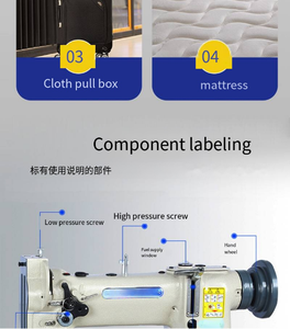 Piensos compuestos doble aguja a pie máquina de coser con CCC CE certificado - Product Image 4