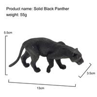 Juguete de simulación cognitiva de animales salvajes: Oso polar, Pantera negra, Caballo, Tigre, Vaca, León, Panda, Oso pardo