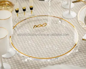 Factory Wholesale Customization Seder Plate Lucite Agate Design