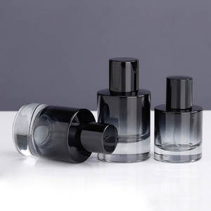 Cilinder 30Ml 50Ml Gradiënt Zwarte Krimp Hals Lege Glazen Parfum Spuitfles Met Magnetische Dop - Product Image 2