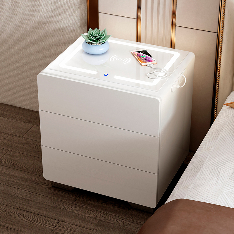 White+tri color light+wireless charging+USB socket