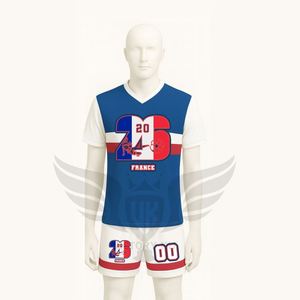 Nuevo Artículo: Elegante Camiseta de la Copa Mundial de Fútbol de Barcelona 2026 para Aficionados al Fútbol, 100% Poliéster Transpirable, Ropa de Verano - Product Image 1