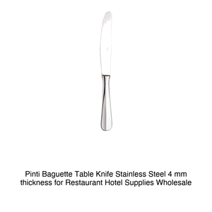 Couteau de table Pinti Baguette en acier inoxydable, épaisseur 4 mm, pour restaurants, hôtels, fournitures en gros - Product Image 2