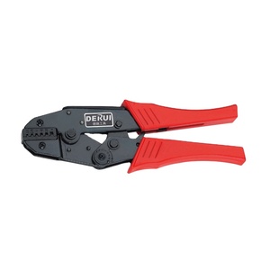 Herramientas Alicates de crimpado con trinquete de 9 pulgadas, tipo europeo, para terminales de cable, grado industrial, acero con alto contenido de carbono - Product Image 1