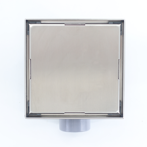 Siphon <span class=keywords><strong>de</strong></span> douche encastré <span class=keywords><strong>de</strong></span> 6 pouces avec adaptateur <span class=keywords><strong>de</strong></span> sortie horizontale, en acier inoxydable 304 brossé, <span class=keywords><strong>pour</strong></span> insertion <span class=keywords><strong>de</strong></span> carrelage, <span class=keywords><strong>pour</strong></span> salle <span class=keywords><strong>de</strong></span> bain - Product Image 6