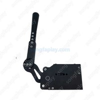 Volante de Carreras Simulado para Interiores con USB, Palanca de Cambios, Freno de Mano, Volante para Juegos de Arcade