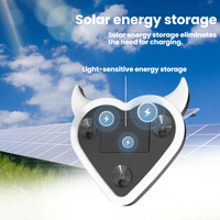 Lumières d'ambiance LED pour voiture en forme de cœur, alimentées par énergie solaire, conversion de lumière néon intérieure, lumières décoratives USB