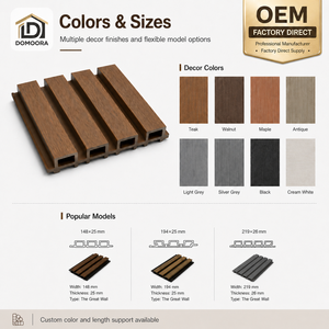 Revêtement mural extérieur WPC Great Wall, fabrication <span class=keywords><strong>en</strong></span> usine, installation facile, panneau mural composite creux pour projets de entrepreneurs - Product Image 4