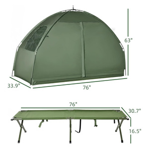 <span class=keywords><strong>Lit</strong></span> <span class=keywords><strong>de</strong></span> camping pliant multifonctionnel personnalisé, <span class=keywords><strong>lit</strong></span> <span class=keywords><strong>de</strong></span> camping portable vert pour la randonnée, les pique-niques, les voyages, le camping sur le sol, la marche - Product Image 6
