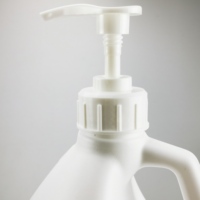 Conteneur rechargeable en plastique, 1 Litre, 2 litres, 2,5 l, 4l, bouteille blanche pour shampoing, avec capacité de 200 ml