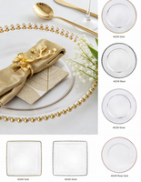 Assiettes de présentation en verre sodocalcique décoratives en gros