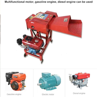 Machine à couper la paille de type économique pour le marché rural, performance durable, faible coût des pièces détachées, moteur 3 kW