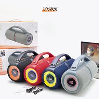 Altavoz Subwoofer Estéreo Inalámbrico T&G TG-706 con Bluetooth, Portátil para Deportes al Aire Libre, con Luz LED, Bolsa de Transporte, 30W de Bajos, 3600MAH
