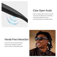 Lunettes Intelligentes Huadai Mt5 Ultra 2026 avec IA, Double Microphone ENC, Réduction du Bruit, Activation Vocale, Traduction Intelligente, Caméra 1080P, Double Lentille
