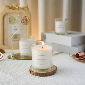 Bougie parfumée en verre avec cire de soja 100 % naturelle, emballage personnalisé de qualité artisanale, prix d'usine AIKUN - Product Image 3