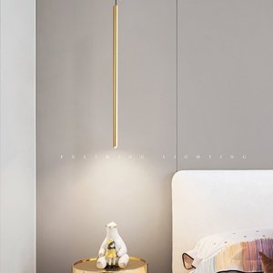 Lustres en cuivre faits à la main, lampes suspendues, hauteur réglable, design minimaliste pour chambres d'hôtes, restaurants, maisons d'hôtes - Product Image 4