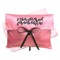 Pochette de rangement en velours noir imprimée avec logo personnalisé, en similicuir suédé, pour chaussures, vêtements, coussins, maillots de bain