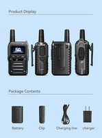 GPS Walkie-talkie Ringkas dan Tahan Lama dengan Waktu Siaga Panjang dan Dukungan Kartu SIM.