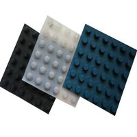 Planche de drainage en HDPE imperméable de style industriel Shengxing, membrane à cellules en relief pour le drainage de l'eau, tapis de drainage en plastique 5+