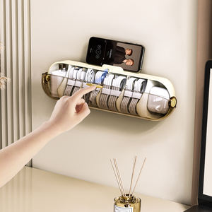 Organizador de calcetines de montaje en pared, organizador de sujetador, cajón que ahorra espacio, organizador de compartimento de armario - Product Image 1