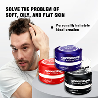 Cera Gel Organica Professionale per Capelli da Uomo con Logo Personalizzato, Tenuta Forte e Controllo dei Bordi