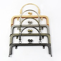 Meetee BF012 20.5cm Kits de sacs DIY, Cadres de sac à main, Fermoirs Kiss Clasp, Supports de couture, Poignée de sac à main carrée gaufrée motif tournesol