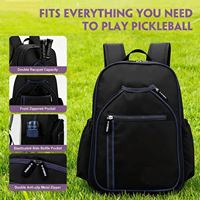 Sac à dos de pickleball imperméable de 30 L avec compartiment à chaussures pour hommes et femmes, accessoires de pickleball pour les amateurs de pickleball