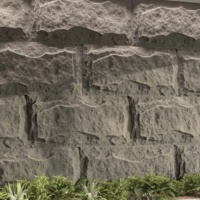 Tuile murale en pierre de culture 3D, peau de PU, pierre champignon, fond de télévision traditionnel étanche, simulation de mur, ciment vide traditionnel