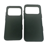 Coque de téléphone en aramide avec anneau métallique pour appareil photo, boutons fins, coque en carbone légère, boutons en aramide, coque de téléphone, logo OEM accepté, coque en carbone
