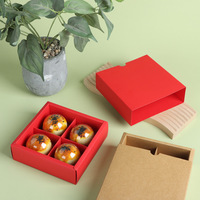 Boîte à Desserts avec 4 Compartiments, Emballage pour Cupcakes, Boîtes à Pâtisserie en Gros, Boîte Cadeau pour Bonbons, Boîte à Gâteaux de Lune, Boîte à Biscuits, Boîte à Produits de Boulangerie