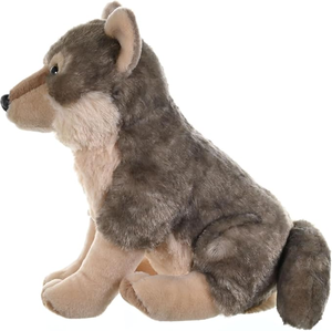 Jouets en peluche <span class=keywords><strong>loup</strong></span> réaliste personnalisés en usine, cadeau pour la Journée des enfants, jouets en peluche roi des loups réalistes - Product Image 2