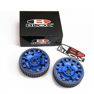 Bộ bánh răng cam điều chỉnh ADDCO - BLOX dành cho động cơ RB20DET, RB25DET, RB26DET màu xanh dương dành cho Nissan Skyline AD-CGRB25BL - Product Image 1