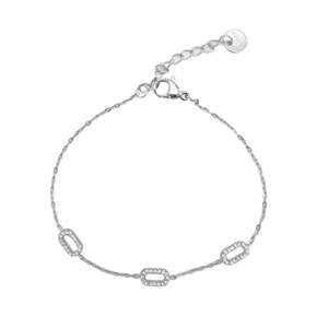 Bracelet à maillons fins en acier inoxydable 316L, plaqué or PVD, bijoux durables et résistants - Product Image 1