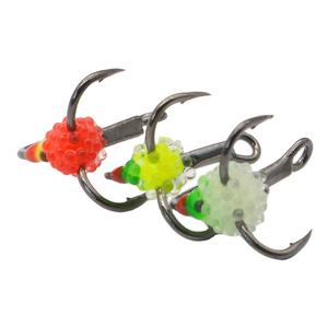 Anzuelos triples de carbono hechos en China Plantillas de pesca en hielo Personalizables Diferentes tamaños y colores - Product Image 1