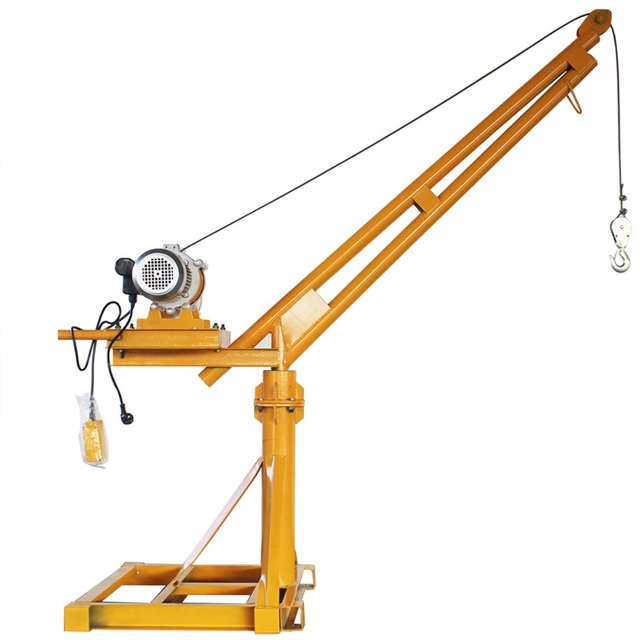 Heavy Duty 360 Degree Construction Equipment Small Electric Hoist Lifting Arm Mini Crane