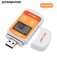 Registrador de Datos de Temperatura de Plástico RC-5 RC-5+ con Informe Digital PDF y Grabador USB OEM para Refrigeración y Cadena de Frío