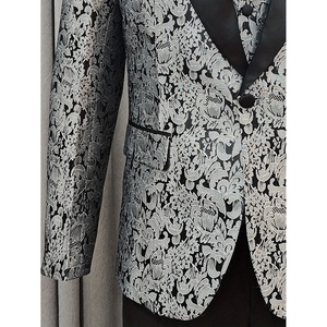 Conjunto Elegante para Hombre, Chaleco, Chaqueta y Pantalones, Traje Casual de Negocios de 3 Piezas, Clásico, Elegante, Transpirable, Tela Serge, Cuello de Solapa, Verano - Product Image 5