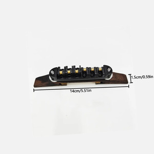 Ensemble <span class=keywords><strong>de</strong></span> ponts <span class=keywords><strong>de</strong></span> guitare jazz <span class=keywords><strong>haut</strong></span> <span class=keywords><strong>de</strong></span> <span class=keywords><strong>gamme</strong></span> en palissandre pour guitare électrique avec ponts à billes et ponts <span class=keywords><strong>de</strong></span> cordes inférieurs - Product Image 2