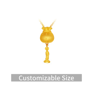 สร้อยคอเข็มทิศแปดสมบัติทองคำบริสุทธิ์ 24K ทองคำแท้ <span class=keywords><strong>999.9</strong></span> ปรับแต่งวัสดุได้ ใส่ได้ทุกวัน เสริมโชคลาภ - Product Image 2