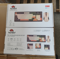 Clavier et Souris sans Fil Mécaniques Double Mode Free Wolf T96, Kit 94 Touches avec Éclairage LED, Rechargeable et Silencieux