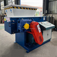 Broyeur à arbre unique haute performance 75 kW pour le recyclage des déchets plastiques, idéal pour les films PE, PP et les sacs jumbo