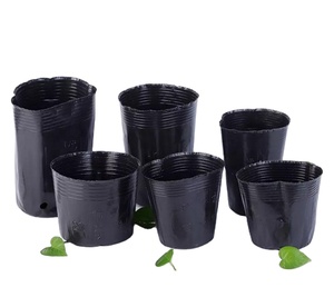 Evergreen NP001 8.5cm Black PE <strong>Plastic</strong> Nursery Pots <strong>Planter</strong> - Product Image 5