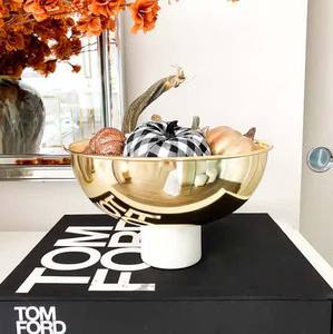 Unique Design Round Beverage <b>Ice</b> <b>Bucket</b> Bowl Best Seller Flower Pedestal Bowl on Marble Base for <b>Table</b> Centerpieces Decor - Product Image 1