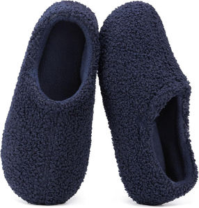 Mocassins ouverts pour femmes en fourrure bouclée respirante avec semelle extérieure en EVA à mémoire de forme et doublure en polaire pour le printemps, l'été et l'automne - Product Image 2