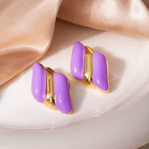 Fashion flower butterfly Four-leaf earring <b>Top</b>-rated Source Factory China Smooth Surface Plating Standard Mixed wholesale - Product Image 1